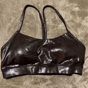 LULULEMON FLOW Y BRA. Sparkly collection. Size 6. Great condition